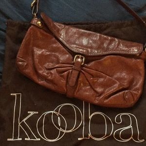 Kooba Brown Leather Shoulder Bag